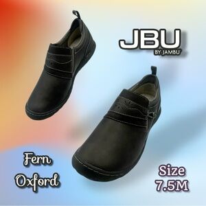 JBU by Jambu Women's Fern Oxford Flat Charcoal Size 7.5
